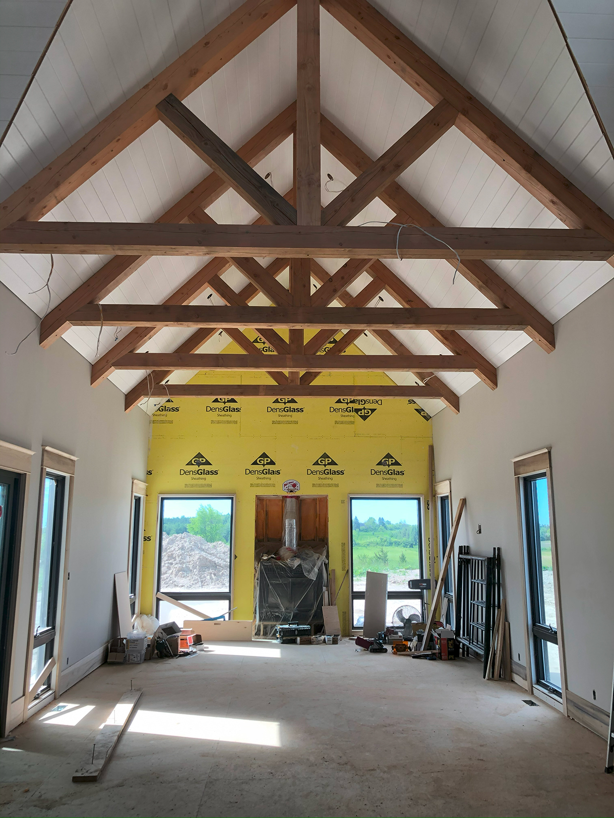 Haskol Carpentry and Millwork Custom Made and Fitted Interior Ceiling Support Beams For Homes in Ontario.